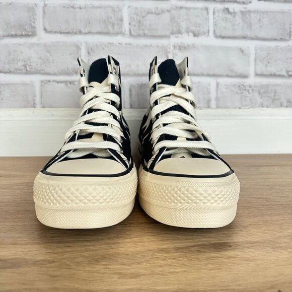 ⭐Converse Chuck Taylor All Star Lift Platform Hi Large Stars 10 Shoes A09903C⭐ - Picture 4 of 10